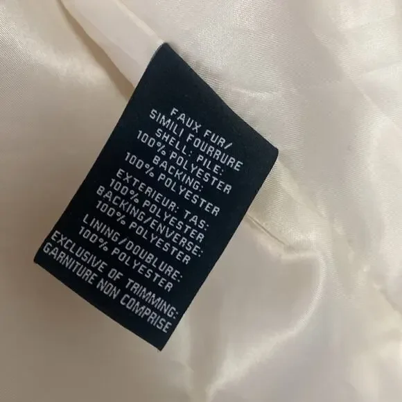 7 FOR ALL MANKIND Cozy Toggle Front Sherpa Teddy Jacket Size S - Picture 11 of 13